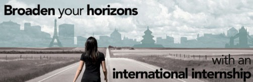 Broaden your horizons with an international internship